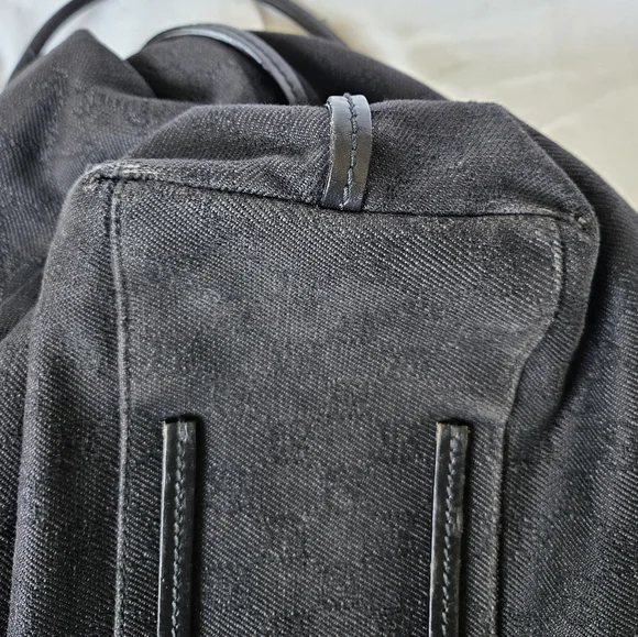 GUCCI tote black denim interlocking G Vintage - Picture 14 of 15